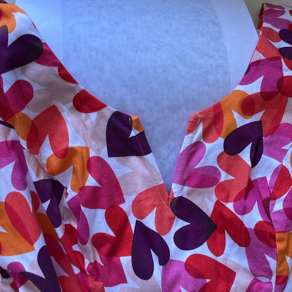 Timeless London Purple Orange Pink Hot Pink Magenta Hearts sleeveless Dress 6 S - Picture 10 of 16